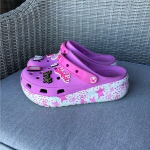 Platform Barbie Crocs